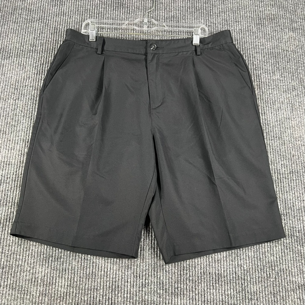 Adidas Shorts Mens Size 36 Black Chino Performance Climalite Golf Outdoor
